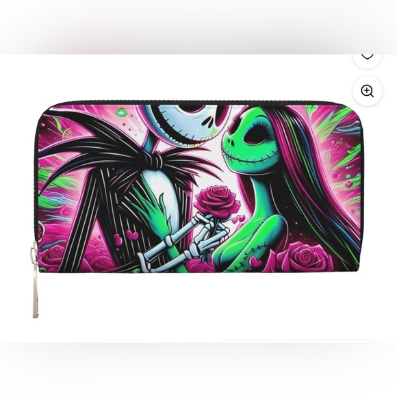 🩷💚Colorful Skeleton Couple Wallet💚🩷 - Picture 1 of 7